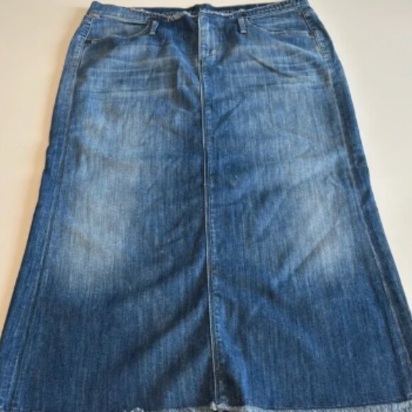 Citizens of humanity, raw hem Denim Blue Skirt - Picture 1 of 5